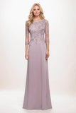 A-Line Maxi Elastic Silk like Satin Mother Of The Bride Dress CM0313CR - COCOMELODY