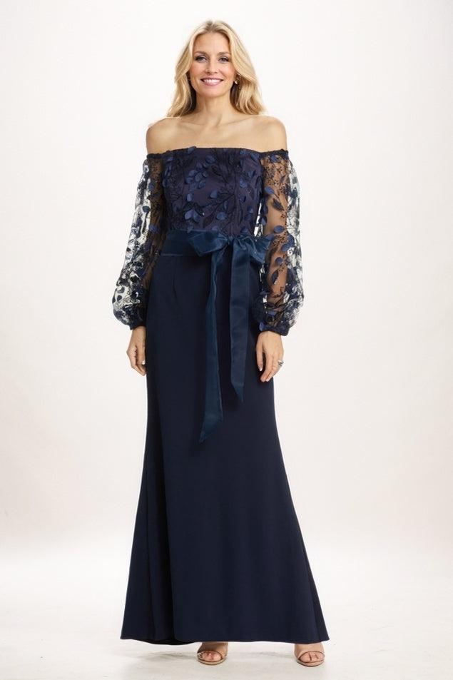 A-Line Maxi Elastic Cloth Mother Of The Bride Dress CM0316 - COCOMELODY