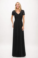 A-Line Maxi Chiffon Mother Of The Bride Dress CM0317 - COCOMELODY