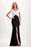 Sheath Maxi Elastic Cloth Mother Of The Bride Dress CM0319 - COCOMELODY