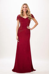 Trumpet-Mermaid Maxi Chiffon Mother Of The Bride Dress CM0321 - COCOMELODY