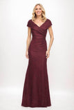 Sheath Maxi Elastic Satin Mother Of The Bride Dress CM0325 - COCOMELODY