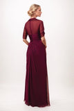 Sheath-Column Maxi Chiffon Mother Of The Bride Dress CM0326 - COCOMELODY