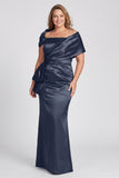Off The Shoulder Floor Length Mother Of The Bride Dresses CM0336