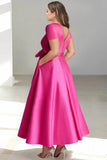 A Line V Neck Mother of the Bride Dresses with Pockets CM0350 - COCOMELODY