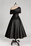 A Line One shoulder Half Sleeve Ankle Length Mother Dresses CM0366