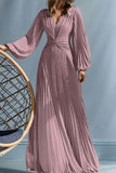 A Line V Neck Mother of the Bride Dresses with Ruched CM0367CR - COCOMELODY