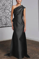 Sheath Column One Shoulder Mother of the Bride Dresses CM0372 - COCOMELODY