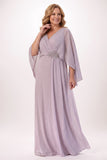 Sheath-Column Maxi Chiffon Mother of the Bride Dresses CM0389