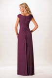 A-Line Maxi Chiffon Mother of the Bride Dresses CM0390