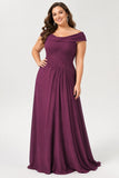 A-Line Maxi Chiffon Mother of the Bride Dresses CM0390