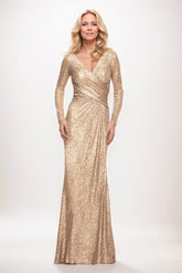 Sheath-Column Maxi Sequined Mother of the Bride Dresses CM0394 - COCOMELODY