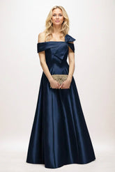 A-Line Maxi Satin Mother of the Bride Dresses CM0397 - COCOMELODY