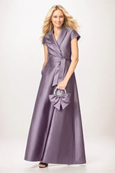 A-Line Maxi Satin Mother of the Bride Dresses CM0401 - COCOMELODY