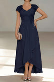 A-Line Tea Length Chiffon Mother of the Bride Dress CM0435