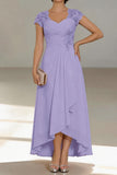 A-Line Tea Length Chiffon Mother of the Bride Dress CM0435