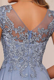 A-Line Floor Length Chiffon Mother of the Bride Dress CM0437