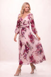 A-Line Ankle Length Printed Chiffon Mother of the Bride Dress CM0451