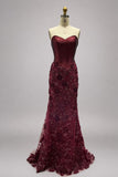 Trumpet-Mermaid Sweep-Brush Train Stretch Satin Mother of the Bride Dress CM0466