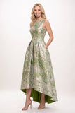A-Line High-Low Jacquard Mother of the Bride Dress CM0502