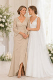 Trumpet-Mermaid Floor Length Chiffon Mother of the Bride Dress CM0507