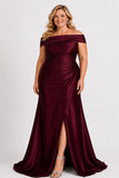 A-Line Floor Length Satin Mother of the Bride Dress CM0509