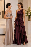 A-Line Floor Length Polyester Mother of the Bride Dress CM0518