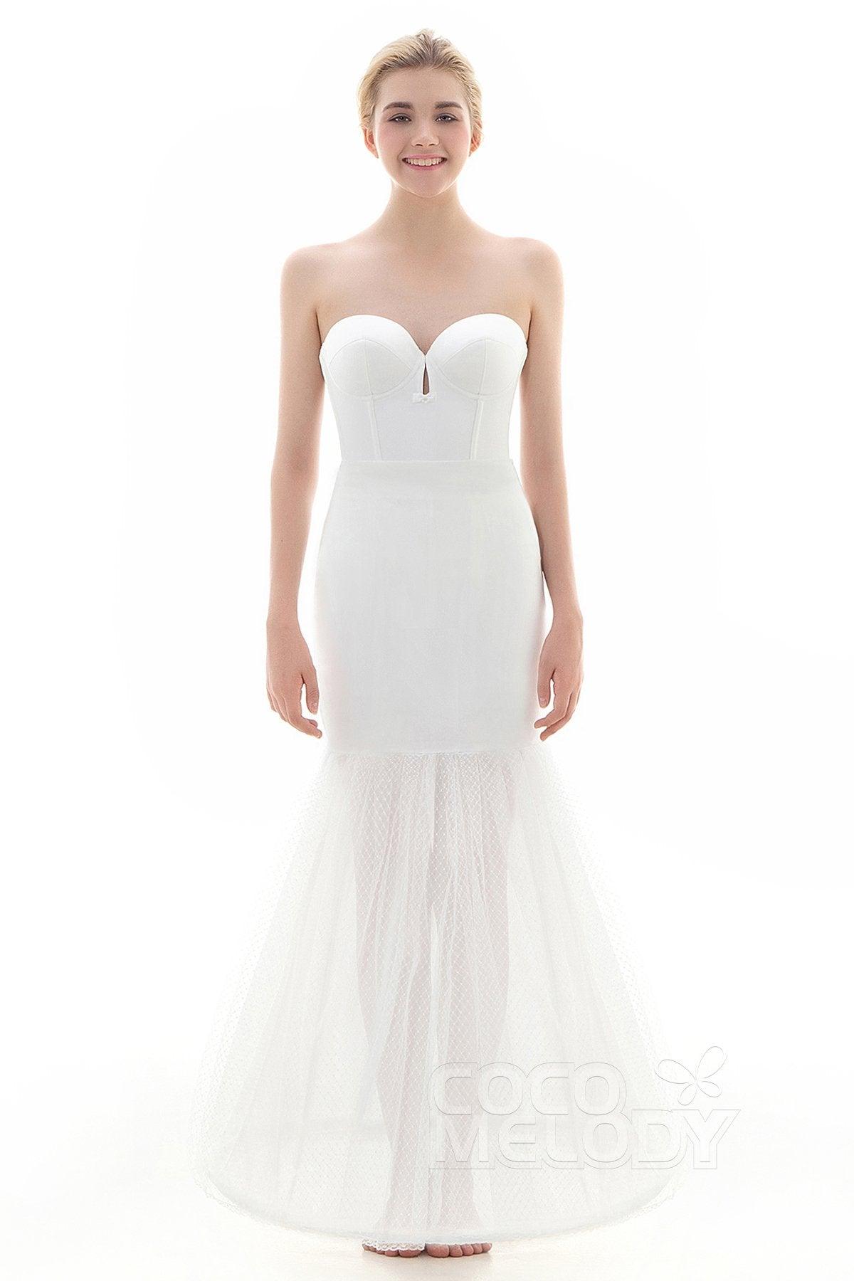 Mermaid Floor-Length 1 Hoop Wedding Petticoats CP0016009 - COCOMELODY