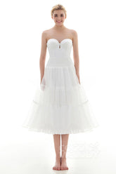 A-Line Tea Length Slip Organza Wedding Petticoats CP001600B - COCOMELODY