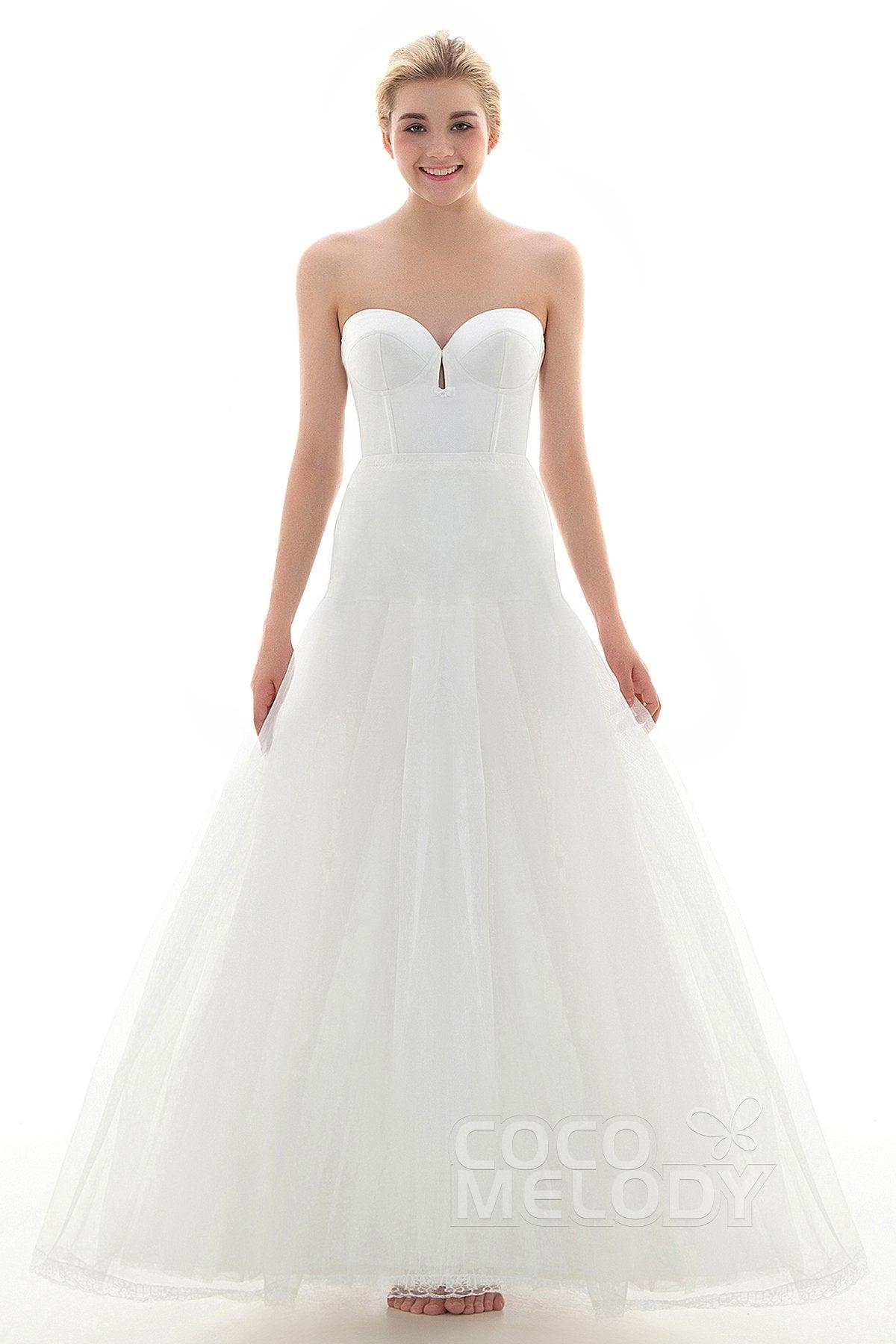 A-Line Floor-Length Slip Tulle Wedding Petticoats CP001600D - COCOMELODY