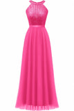 A-Line Floor Length Sequined Prom Dress CS0422 - COCOMELODY
