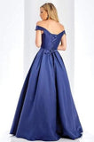 A-Line Floor Length Satin Prom Dress CS0408 - COCOMELODY