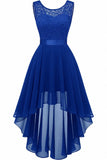 Asymmetrical High-Low Chiffon Graduation Dresses CS0543 - COCOMELODY