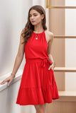 A-Line Knee Length Silk-Like Graduation Dresses CS0552 - COCOMELODY