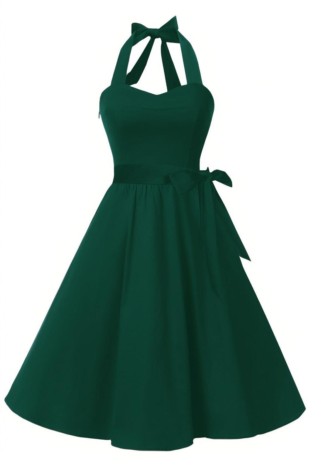 A-Line Knee Length Satin Graduation Dresses CS0559 - COCOMELODY