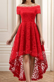 A-Line High-Low Silk-Like Graduation Dresses CS0562 - COCOMELODY