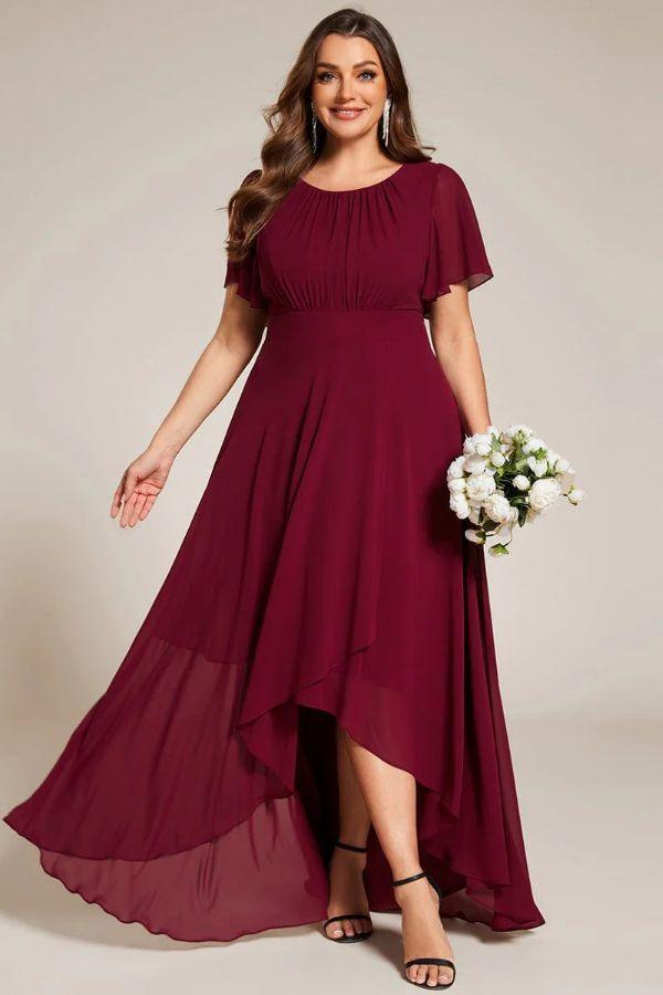 Asymmetrical Maxi Chiffon Dress COCOMELODY CS0684 COCOMELODY EU Asymmetrical Maxi Chiffon Dress COCOMELODY CS0684 COCOMELODY EU