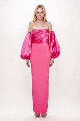Sheath-Column Maxi Elastic Cloth Prom Dress CS0693 - COCOMELODY