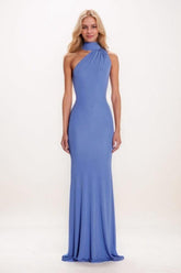 Mermaid Sweep-Brush Train Knitted Fabric Prom Dress CS0697 - COCOMELODY