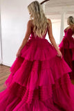 Ball Gown Sweep-Brush Train Tulle Prom Dress CS0702 - COCOMELODY