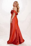 Trumpet-Mermaid Maxi Satin Prom Dress CS0713 - COCOMELODY