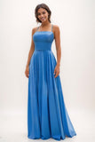 Classic A-Line Spaghetti Straps Chiffon Prom Dresses CS0768 - COCOMELODY
