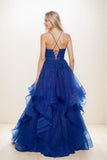 Ball Gown Sweetheart Tiered Skirt Tulle Prom Dresses CS0842 - COCOMELODY