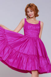 A-Line Mini Taffeta Homecoming Dress CS0952 - COCOMELODY