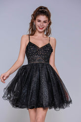 A-Line Mini Tulle Homecoming Dress CS1017 - COCOMELODY