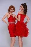 Sheath-Column Mini Stretch Crepe Homecoming Dress CS1023 - COCOMELODY