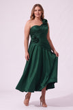 A-Line Ankle Length Satin Special Occasion Dress CS1099