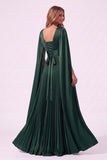 A-Line Floor Length Acetate Satin Special Occasion Dress CS1101