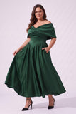 A-Line Ankle Length Satin Special Occasion Dress CS1104