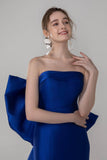 Trumpet-Mermaid Court Train Mikado Wedding Dress CW2521 - COCOMELODY